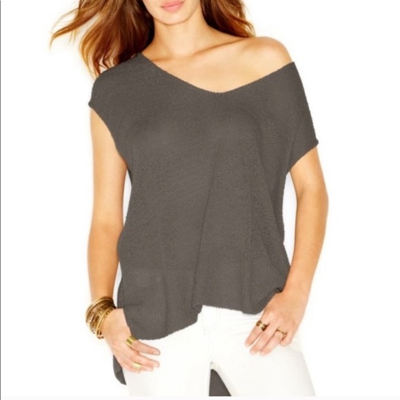 Free People Sweaters - Free People High Low Sweater Taupe Sweater Sz M